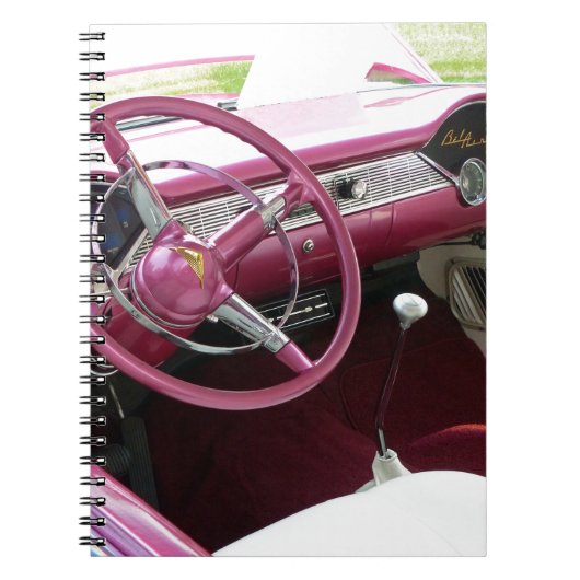 Lila Chevy Bel Air Notizblock (Vorderseite)
