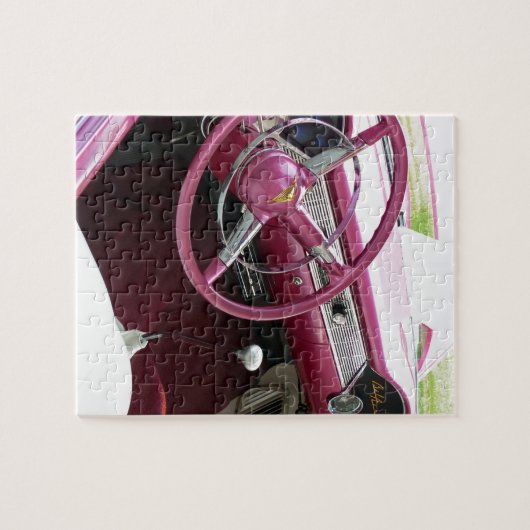 Lila Chevy Bel Air Puzzle (Horizontal)
