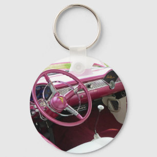Lila Chevy Bel Air Schlüsselanhänger
