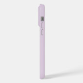Lila | Chic Stripes Monogramm iPhone Hülle (Linke Seite)