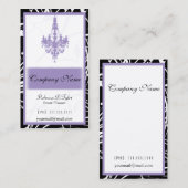 lila-Chic-Visitenkarten Visitenkarte (Vorne/Hinten)