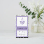 lila-Chic-Visitenkarten Visitenkarte (Stehend Vorderseite)