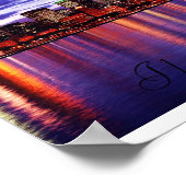 Lila Chicago, Leinwand Poster (Ecke)