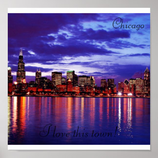 Lila Chicago, Leinwand Poster