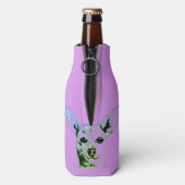 Lila Chihuahua Themed Flasche Cooler Flaschenkühler (Flasche Rückseite)