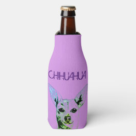 Lila Chihuahua Themed Flasche Cooler Flaschenkühler