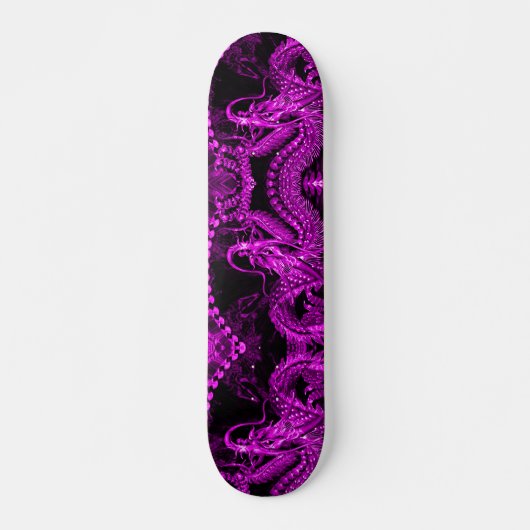Lila chinesischer Kaiser-Drache-Probrett Skateboard (Vorne)