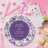 Lila Chinoiserie Hochzeit Pappteller (Party)