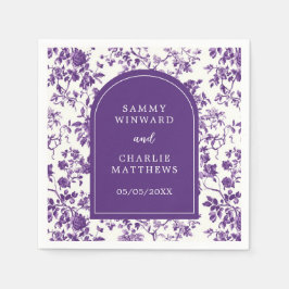 Lila Chinoiserie Hochzeit Serviette