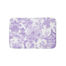 Lila Chinoiserie-Toile-Drache Kirschblüte