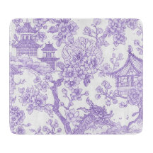 Lila Chinoiserie-Toile-Drache Kirschblüte