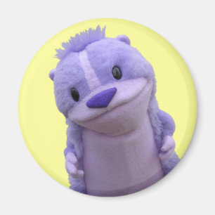 Lila Chipmunk-Magnet Magnet