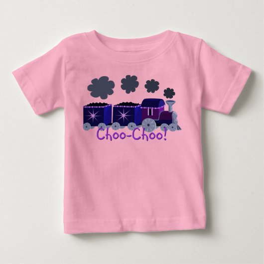 Lila Choo Choo Train Shirt (Vorderseite)