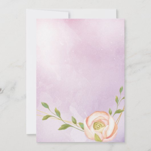 lila Chor Einladung (Rückseite)