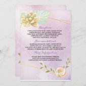 lila Chor Einladung (Vorne/Hinten)