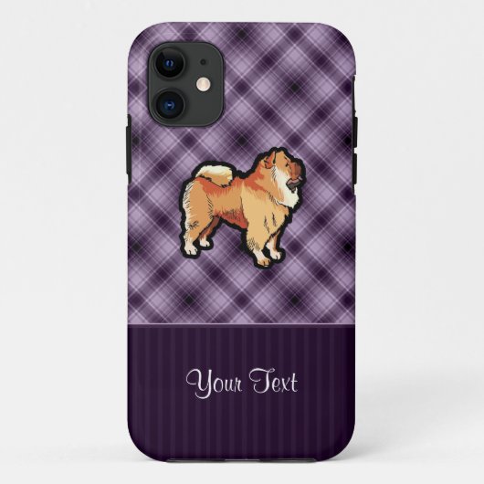 Lila Chow-Chow Chow-Chow Case-Mate iPhone Hülle (Rückseite)