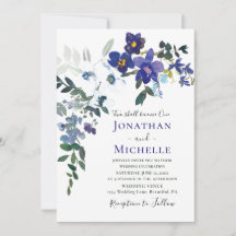 Lila Christliche Hochzeit mit Orchideen