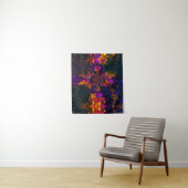 Lila christlicher Krawatten-Kreuz-Regenbogen Wandteppich (Beispiel)