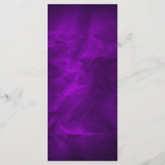 Lila Christliches CrossWedding-Programm Programm (Rückseite)