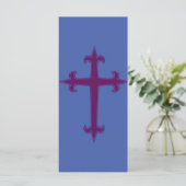 Lila Christliches Kreuz (Stehend Vorderseite)