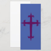 Lila Christliches Kreuz (Vorne/Hinten)