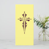 Lila Christliches Kreuz (Stehend Vorderseite)
