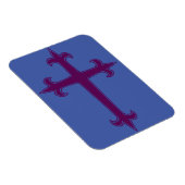 Lila Christliches Kreuz Magnet (Rechte Seite)