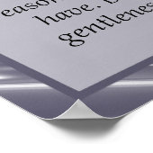 Lila Christliches Poster "Nicht abscheuen" (Ecke)