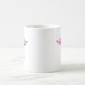Lila Christliches Zitat Kaffeetasse (Mittel)