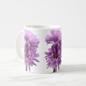Lila Chrysanthemas-Tasse Kaffeetasse (Vorderseite Links)