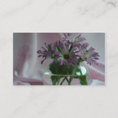 lila Chrysanthemen Visitenkarte (Rückseite)