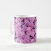 Lila Chrysanthemum-Blume Kaffeetasse (Vorderseite Links)