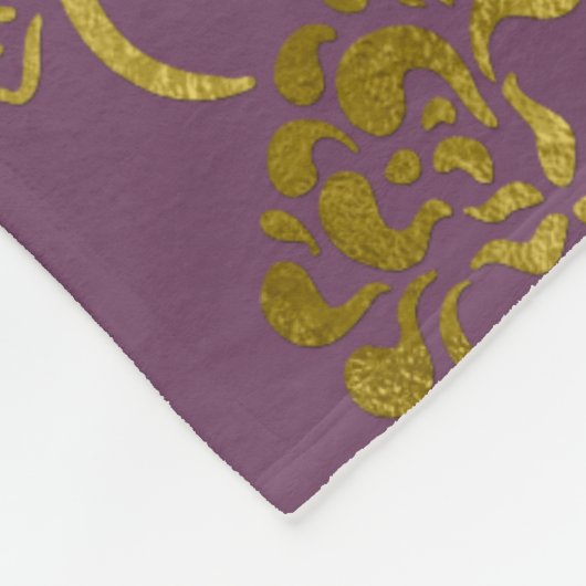 Lila Chrysanthemum Ombre Fade Fleecedecke (Ecke)