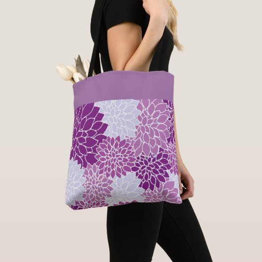 Lila Chrysanthemum Tasche (Von Nahem)