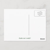 Lila Chrysanthemumpostkarte Postkarte (Rückseite)