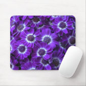 Lila Cineraria Mousepad (Mit Mouse)