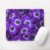 Lila Cinerarias Mousepad (Mit Mouse)