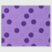Lila Circle Pattern Einzigartiges, modernes Gesche Geschenkpapier (Flach)