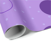 Lila Circle Pattern Einzigartiges, modernes Gesche Geschenkpapier (Rolleneckpunkt)