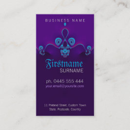 Lila Circly Waves-Visitenkarte Visitenkarte