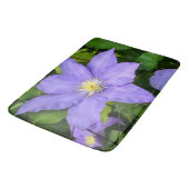 Lila Clematis Badematte (Schrägansicht)