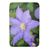 Lila Clematis Badematte (Vorderseite Vertikal)