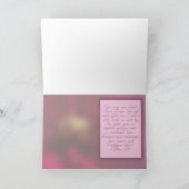 Lila Clematis-Beileid Karte (Innenseite)