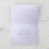 Lila Clematis - Beileidskarte Karte (Innenseite)