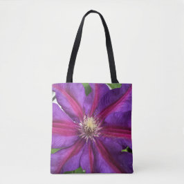 Lila Clematis Blossom Tasche