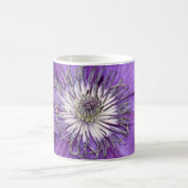 Lila Clematis Blume Kaffeekaffee Tasse (Mittel)