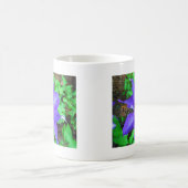 Lila Clematis-Blume Kaffeetasse (Mittel)