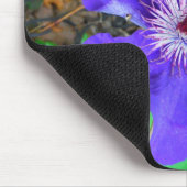 Lila Clematis-Blume Mousepad (Ecke)