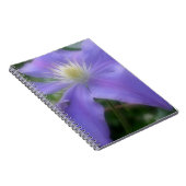 Lila Clematis Blume Natur Notizblock (Rechte Seite)