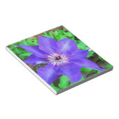 Lila Clematis-Blume Notizblock (angewinkelt)